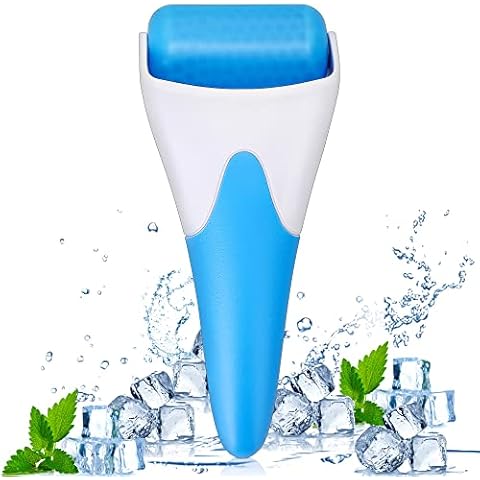 VCOSTORE Face Ice Roller - Facial Roller Skin Care Tool to Massage and Reduce Puffiness for Face and Eyes,Beauty Ice Roller for Women - Blue Cover