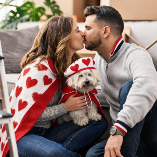 Disfraz para perros Huhumy Día de San Valentín Talla L miniatura 4
