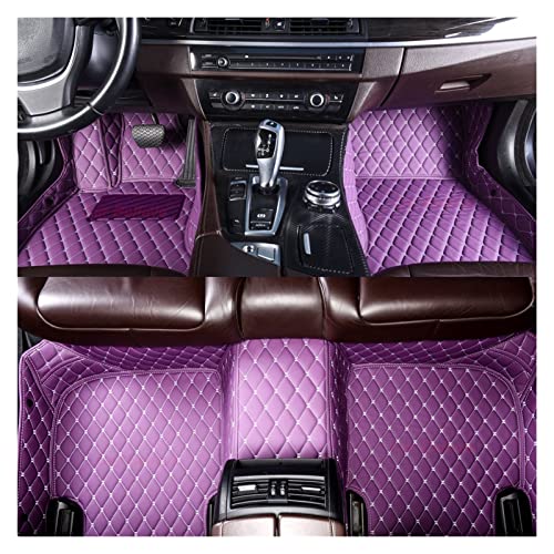 Tapis de sol de voiture pour Peugeot 206 anti-glissement pour sol usé violet