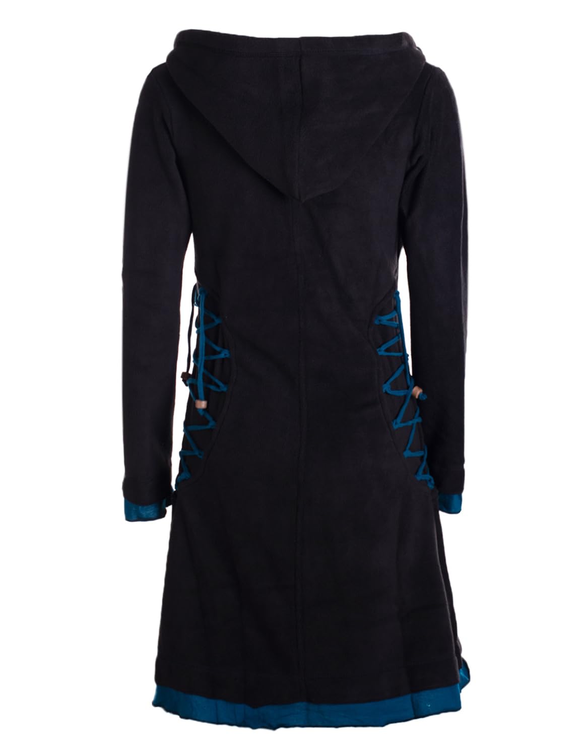 Vishes - Alternative Bekleidung - Extra warmes Damen Elfenkleid Winterkleid Sweatkleid Eco-Fleece