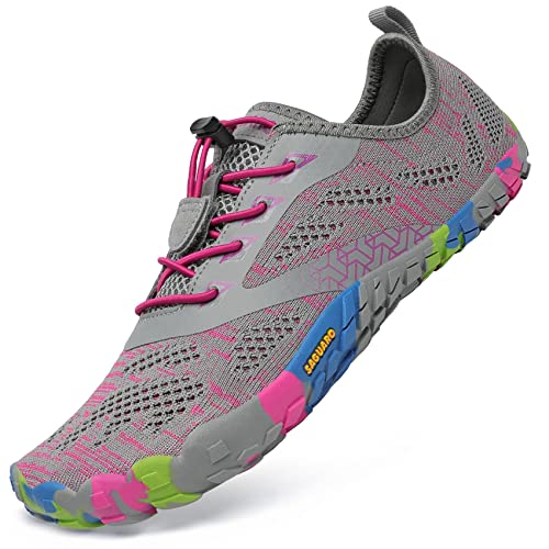 SAGUARO Zapatos de Agua Hombre Surf Piscina Playa Fitness Deportes Escarpines para Mujer Antideslizante Transpirables Rosa 39