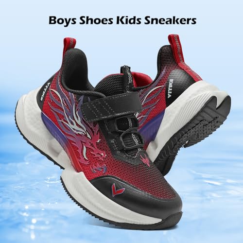 Image of VITUOFLY Boys Girls Sneakers Kids Mesh Lightweight Running Tennis Shoes