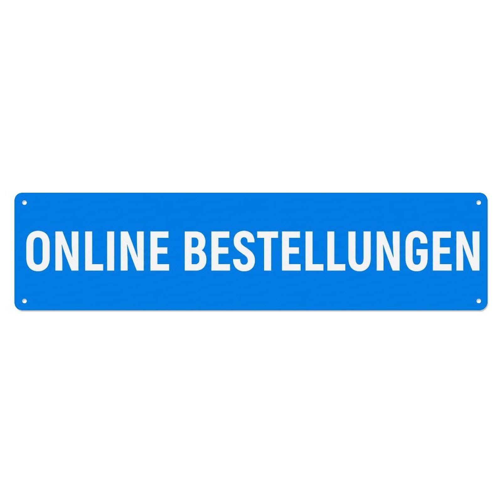 Metal Tin Sign Online Bestellungen Pickup Counter