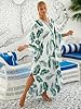 Women's Plus Size Kaftan Dresses V-Neck Batwing Sl... #1