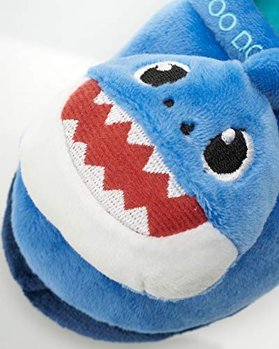 image for Nickelodeon Toddler Boys' Slippers - Baby Shark Plush House Shoes, Bab