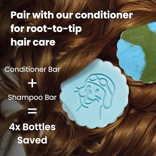 Image of Otter co. Tea Tree Conditioner Bar for Dry, Itchy, Flaky Scalp - Soothe and Hydrate - Zinc, Apple Cider Vinegar, Moisturizing Bar Conditioner - Vegan, Natural, Sulfate Free - All Hair Types, USA Made