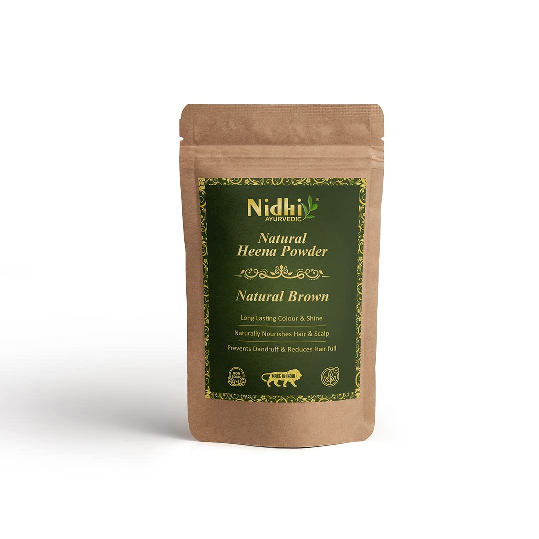 Nidhi 100% Pure Henna Powder for Hair Colour (Mehandi) | for Hair (300)-picture-51