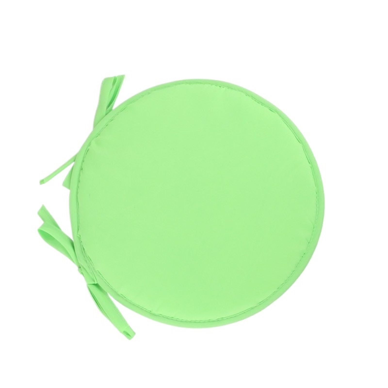 Gwyzax Stool Cushions 5 PCS Household Round Stool Cushion Thickened Sponge Fart With Strap Simple Fabric Design(Light green,30cm)