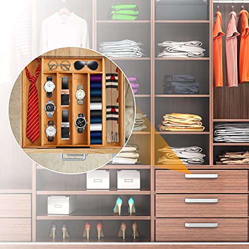 Bellsal Silverware Organizer Kitchen Drawer Organizer Expandable Bamboo Utensil Holder Cutlery Tray For Kitchen Utensil And Flatware Bedroom Office #TOP6