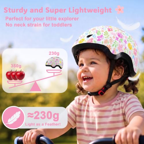 Image of Toddler Helmet, Adjustable Kids Bike Helmet for Ages 1-3-8 | Lightweight Baby Infant Helmet, Toddler Bike Helmets for Boys Girls for Balance Bike, Scooter, Cycling, Skateboard