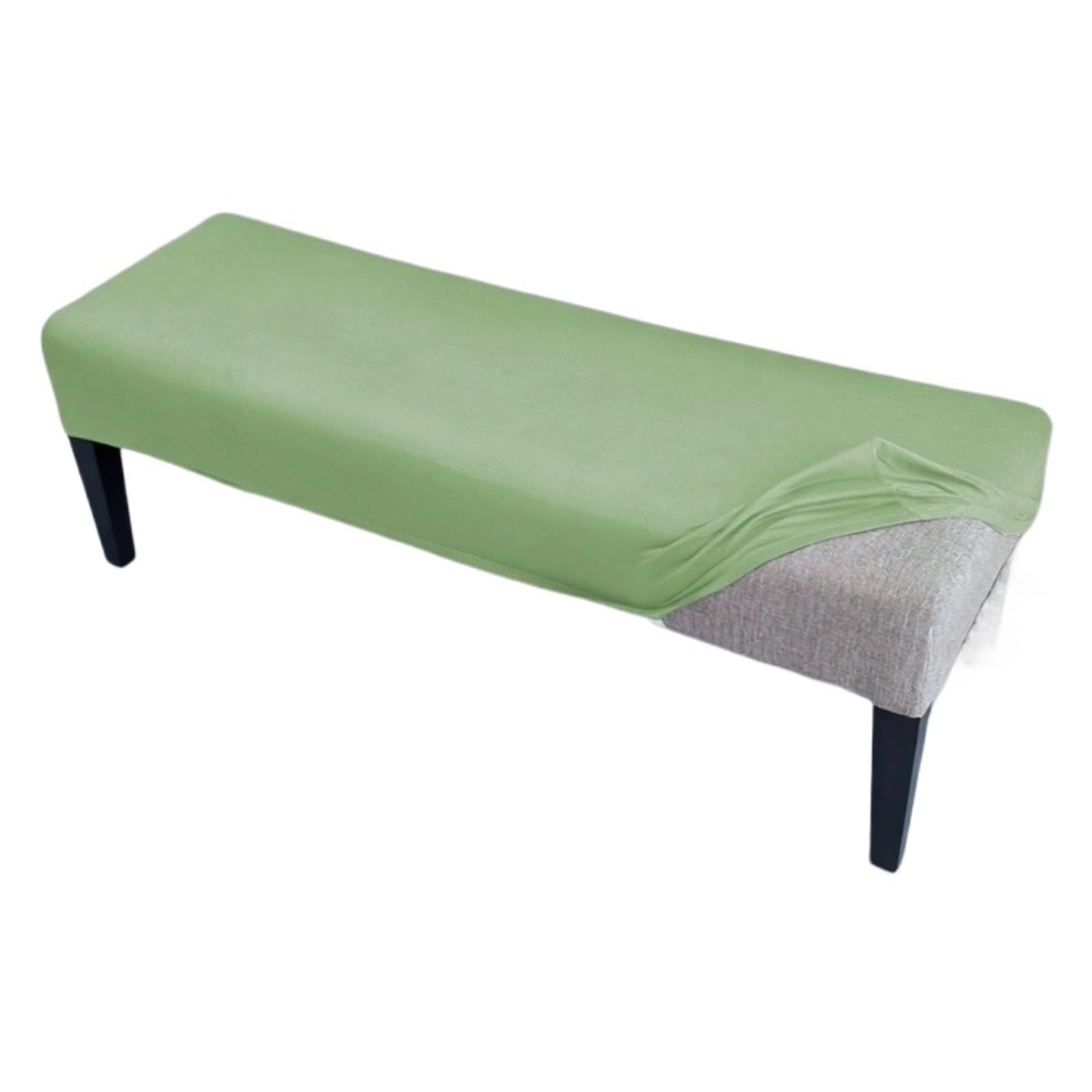 Zgcrumphant Green-L Bench Slipcover Elastic Bench Chair Cover