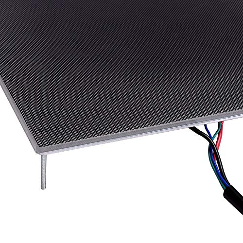 Druckerteile 3D-Drucker-Plattform Heizbett Build Surface Glasplatte 220x220mm für MK2 MK3 3D-Drucker-Heizbett Ersetzen Sie 3D-Aufkleber-Reparaturteile (Größe: 310X310X4MM Glas)