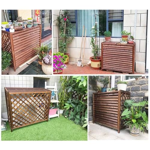 Support de fleurs pour climatiseur autonome en bois cache-radiateur - 5