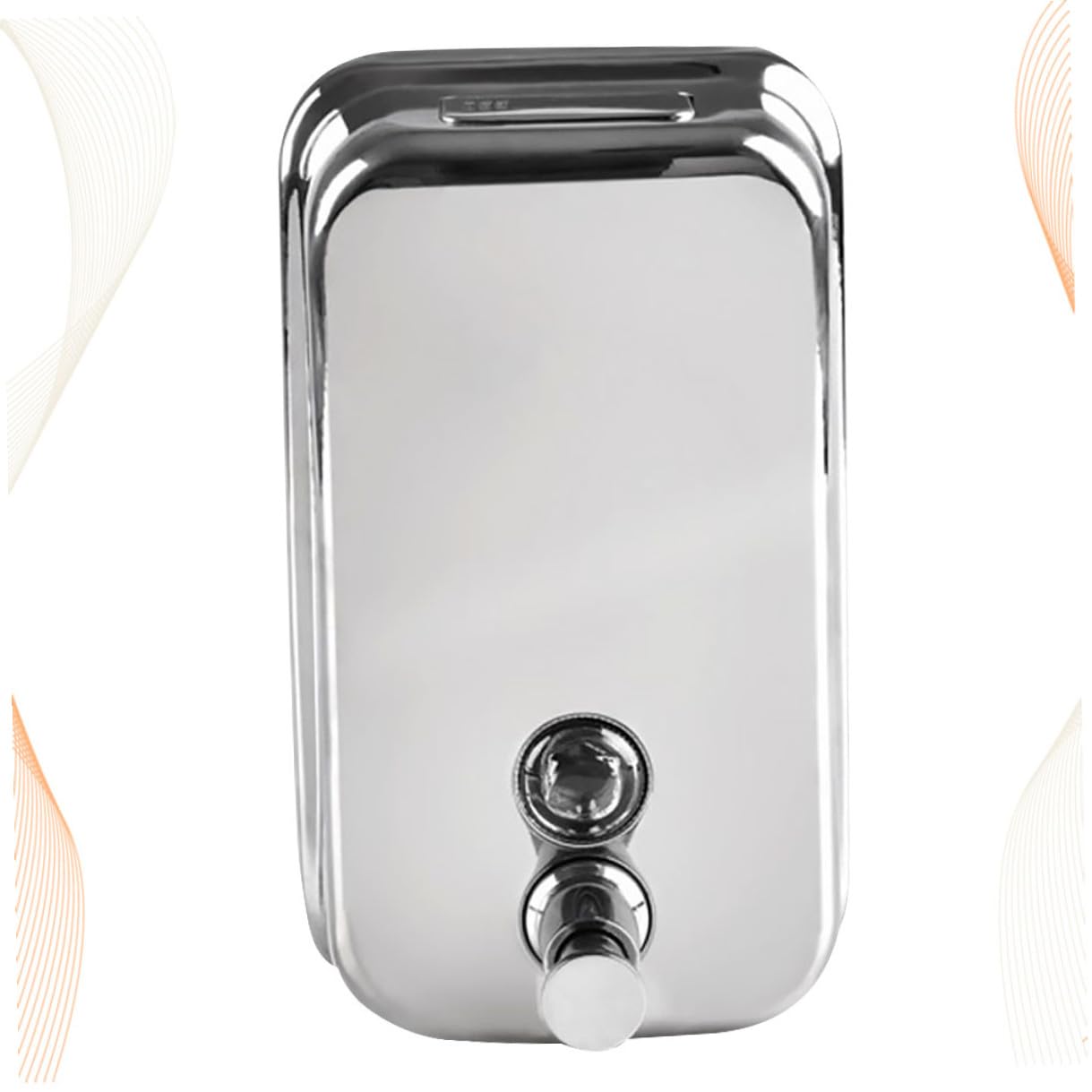 Baluue Dispensador de Jabón Líquido para Ducha de Acero Inoxidable 1000ml, Recargable y Diseño Montado en Pared, Adecuado para Hotel y Baño Público