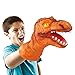 Wild predators Marionnette Dinosaure Tiranosaure Rex Gants Tyrannosaurus Titères de Main T Rex Jouets pour Enfants 3 Ans ou Plus Matière Souple Orange (World Brands) XT3803028 Multicolore