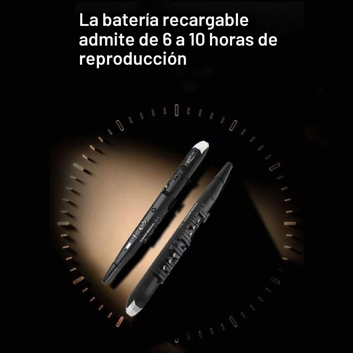 Coolmusic Mini instrumento de saxofón | Instrumento de viento digital para saxofón con 3 sensibilidades de soplado, instrumento de viento digital aerófono