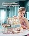 Youdepot Glass Makeup Organizer - Multi-Functional 3-in-1 Cosmetic Organizer for Skincare, Lipstick, Brushes - Vanity Organizer & Bathroom Organizer