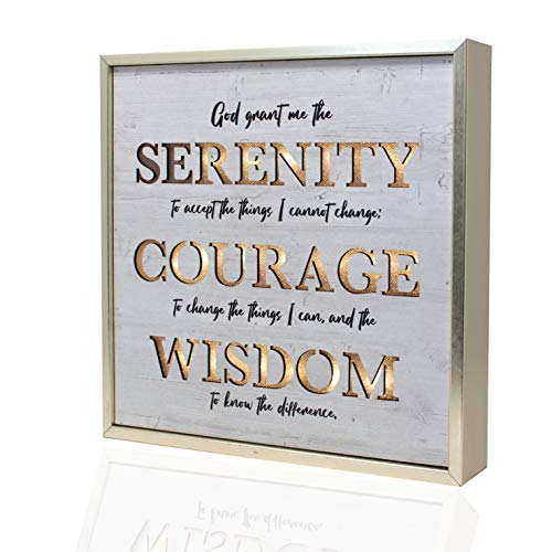 Premier Home Imports Serenity Prayer Wall Decor - Prayer Of Serenity Decor Light Up Box Sign - Spiritual Decor - Great For Home Wall Decor - Christian Decor - 10.5