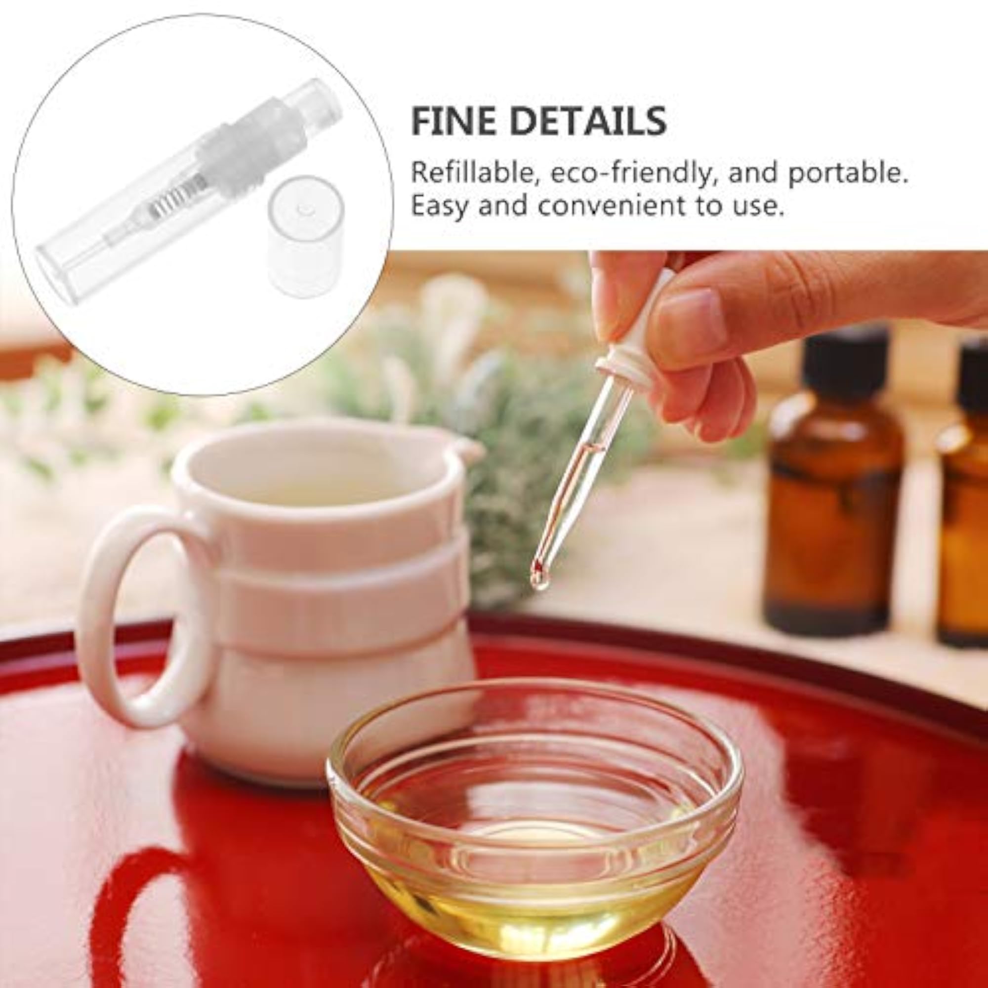 30pcs 2ml Empty Spray Bottles, Portable Makeup Holders