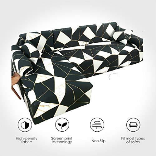 Sofa CoversElastic voor Woonkamer Stretch Bank Slipcover funda bank chaise lounge Need 2 Stuks voor Hoek Sofa A26 3 zits - Afbeelding 5