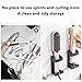 Ejoyous Curling Iron Holder, Stainless Steel Metal Hair Tool Holder Wall Mount Straightener Shelves Organizer Bathroom Shelf for Shaver, Toothpaste, Toothbrush and Remote Control