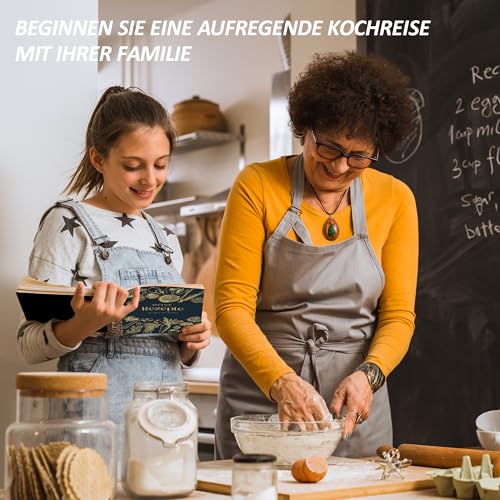 BIROYAL Rezeptbuch zum Selberschreiben A5, Spiralbindung Kochbuch Selbst Schreiben, Rezeptbuch für 100 Lieblingsrezepte, Kochbuch zum Selberschreiben, Recipe Book Schreiben, Rezepte Buch zum Ausfüllen