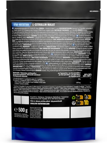L-Citrullin Malat Pulver 2:1 hochdosiert – 500g – Ansicht 2