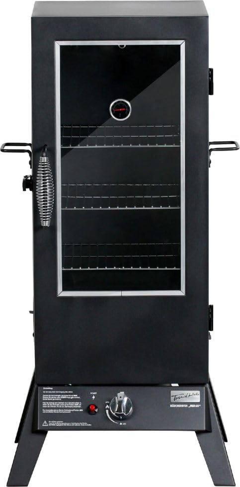 TrendLine Gas-Räucherofen Meran Gasgrills, Holz, Holzkohle, Silber