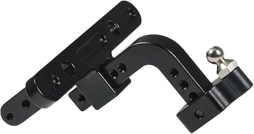 Miniatura 5 de RCLions Receptor de enganche de remolque de caída ajustable de aluminio CNC para Axial SCX10-II 90046 110 RC Crawler Car