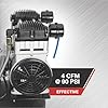 NorthStar Electric Air Compressor - 1.5 HP, 8-Gallon Vertical Tank, Portable, Quiet Operation