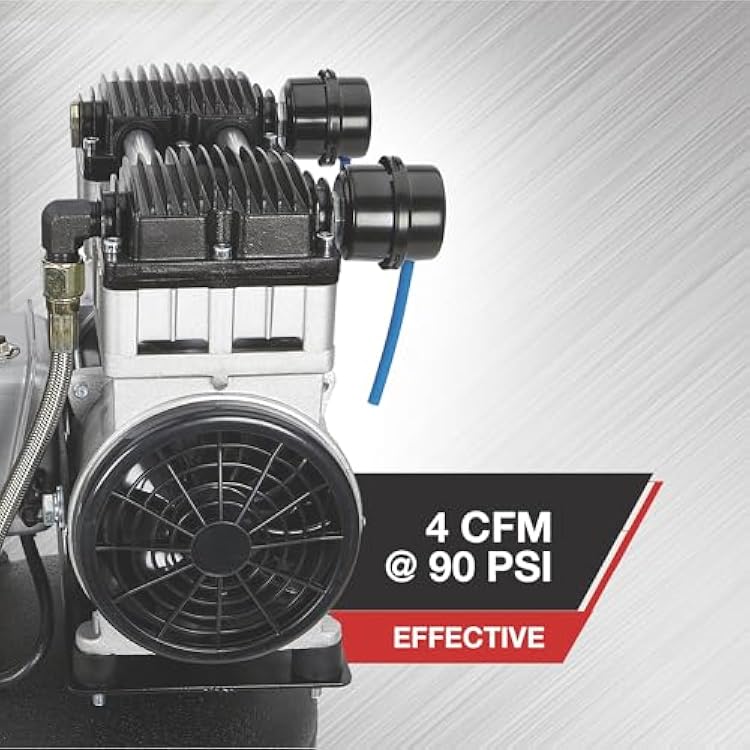 NorthStar Electric Air Compressor - 1.5 HP, 8-Gallon Vertical Tank, Portable, Quiet Operation