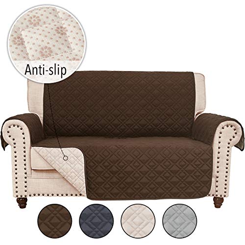 RHF Anti-Slip Loveseat Covers for Leather Sofa, Couch Cover, Loveseat Cover for Living