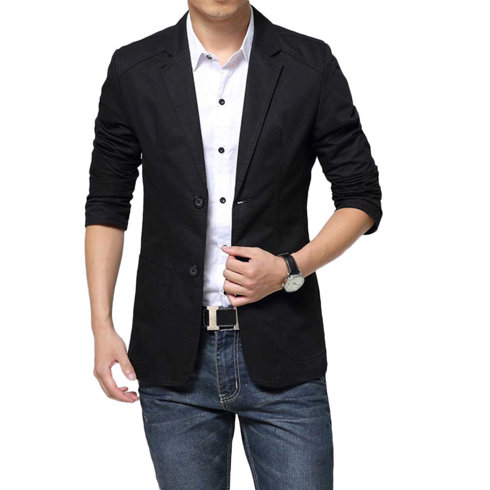 Cloudstyle Mens Casual 2 Buttons Slim Fit Jacket Lightweight Formal Business Blazer Sport Coat