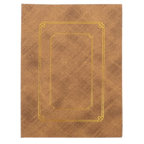 Amosfun - Amosfun Album d'affichage Reportage Affichage de la Peinture dossiers de fichiers Dossier de Portefeuille Accessoire de Peinture Fournitures Photo classeurs de Documents Papier Brun