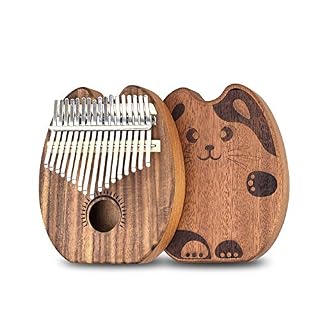 KIKIRon-MusicalInstrument Pouce Piano KOA Bois Corps Acajou Bas Minerai Cas avec Protection-clés en métal 17 Touches… - Les Beatles, Paul McCartney, John Lennon, RIngo Starr, George Harrison