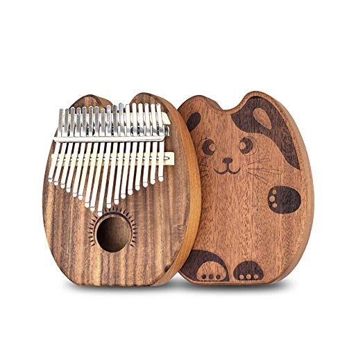 KIKIRon-MusicalInstrument Pouce Piano KOA Bois Corps Acajou Bas Minerai Cas avec Protection-clés en métal 17 Touches… - Les Beatles, Paul McCartney, John Lennon, RIngo Starr, George Harrison KIKIRon-MusicalInstrument Pouce Piano KOA Bois Corps Acajou Bas Minerai Cas avec Protection-clés en métal 17 Touches…