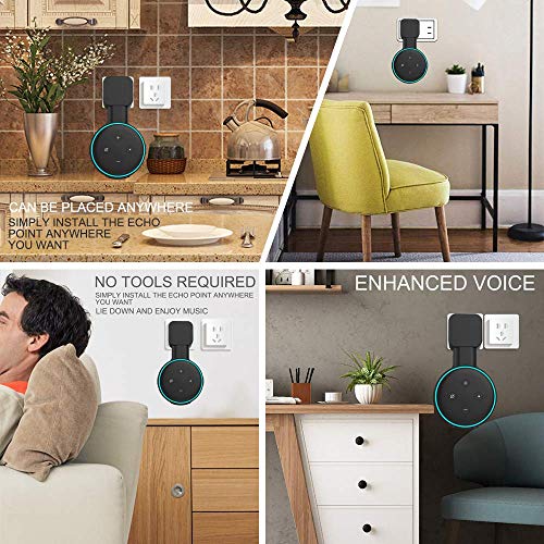 Soporte de pared para Dot 3 con gestion de cables para altavoces de hogar 7
