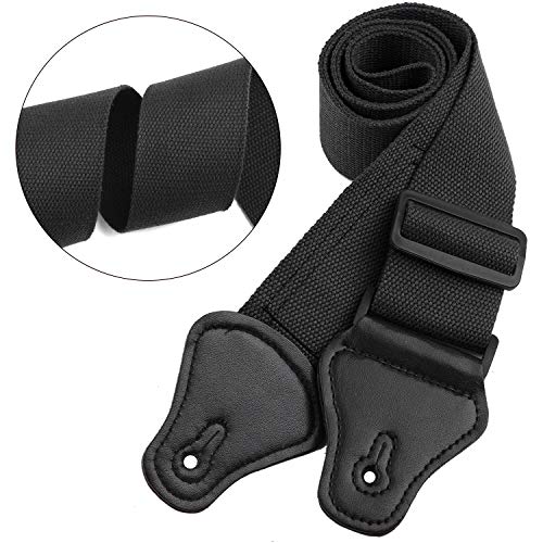 URATOT Sangle de guitare réglable avec extrémités en cuir pour guitare avec 3 supports de médiators et 6 médiators Noir - Les Beatles, Paul McCartney, John Lennon, RIngo Starr, George Harrison URATOT Sangle de guitare réglable avec extrémités en cuir pour guitare avec 3 supports de médiators et 6 médiators Noir – Image 7