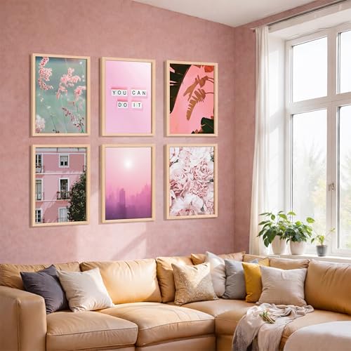 Image of NoWorries Wall decor Paintings for living room - Premium Modern art Wall Poster Paintings for Home Decoration (Pattern-Minimal art) Set of 6 (10x13 inches, ART ATTACK-9)