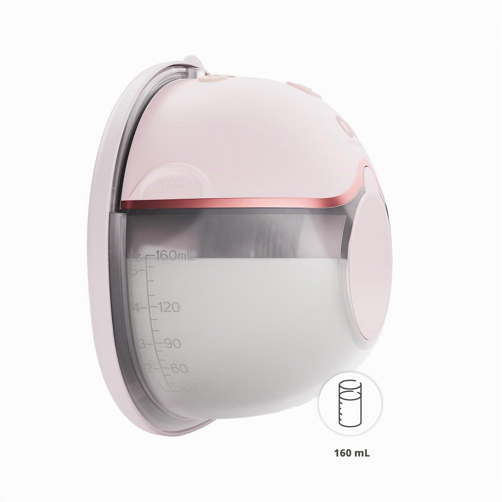 Kinderkraft MAMAFLOW tiralatte elettrico portatile, singolo senza fili, 4 modalità e 9 livelli, memoria, autonomia fino a 180 min, ricarica USB-C, Dorato