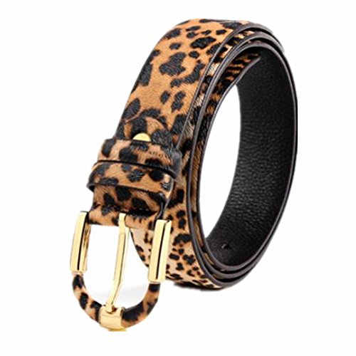 Womens Animal Leopard Belts For Women Jeans Dress Pants Ladies Leather Belt With Gold Removeable Buckle2