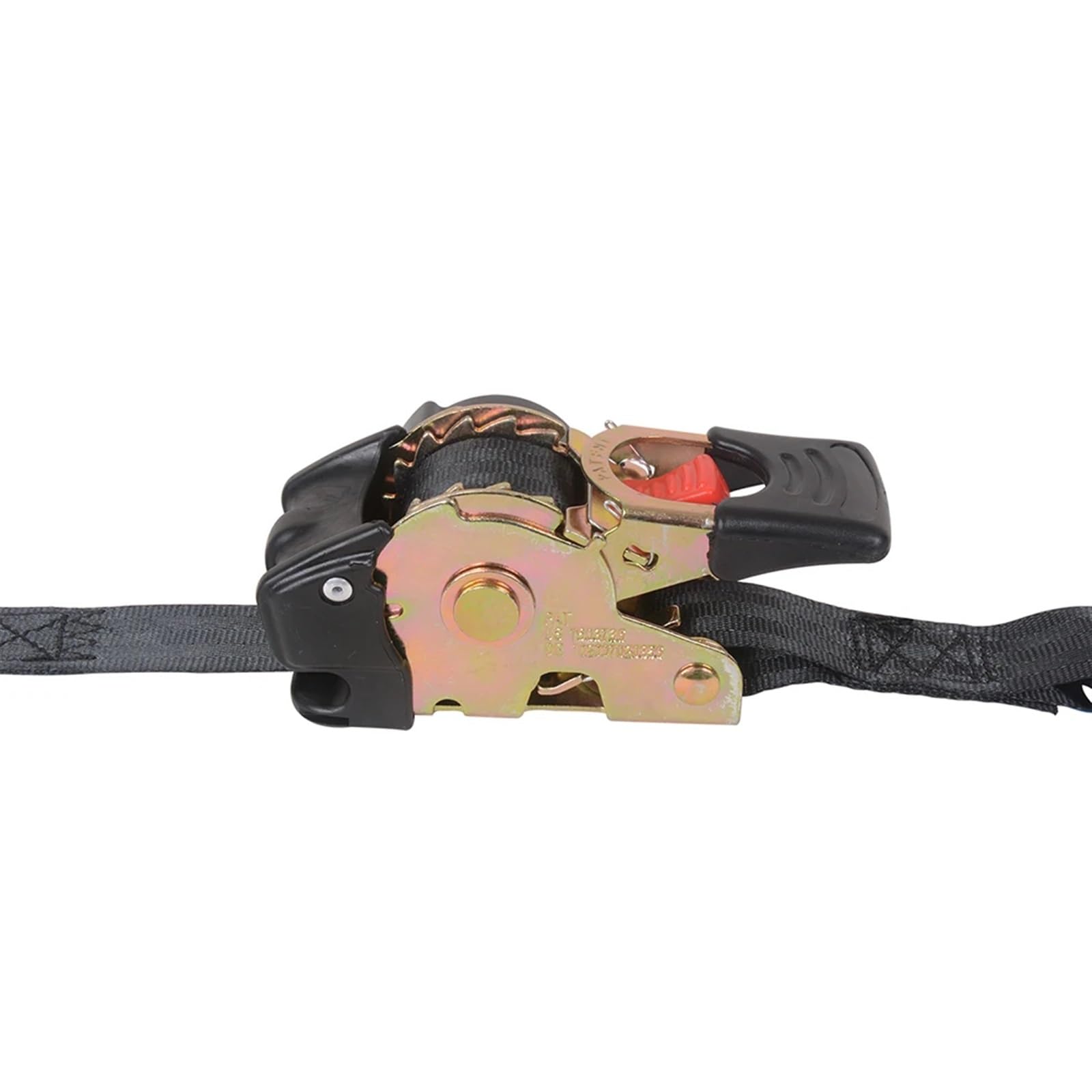 Correas de Trinquete Resistentes Cinturones de amarre universales con enrollado automático, herramienta fija retráctil automática, fácil de llevar, ganchos en S con correa de trinquete de 25mm x 3(2pc