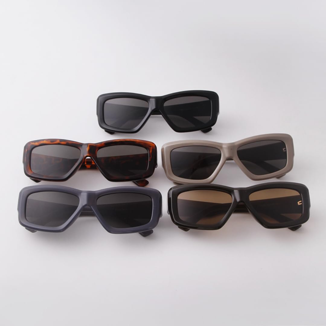 Cat Eye Occhiali da sole da uomo occhiali da sole retrò da donna con montatura grande occhiali da viaggio occhiali da sole protezione UV