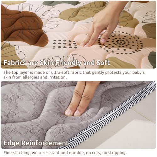 Tapis de jeu bébé lavable en machine pour en finir avec les taches de lait - 4