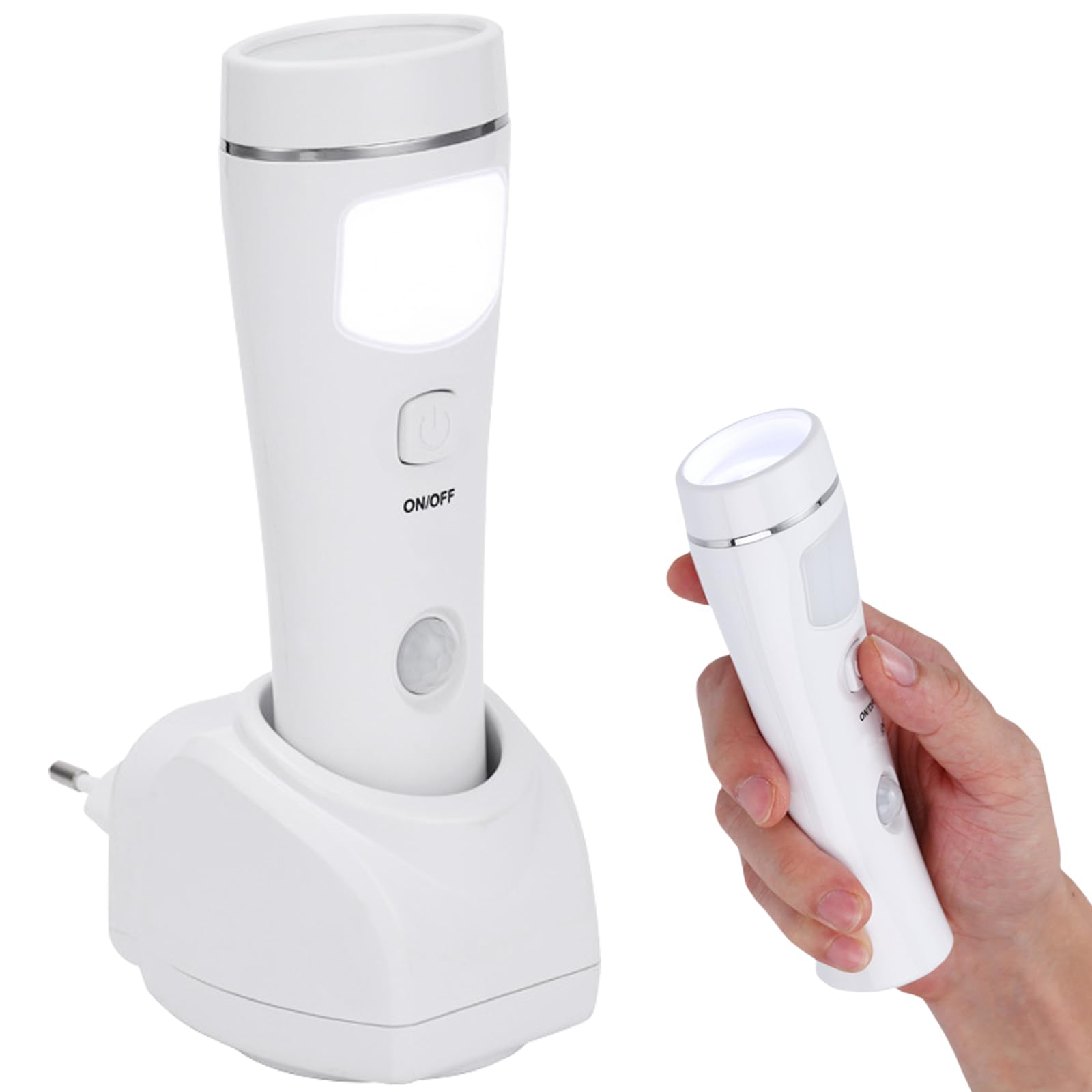 GAOUTO Nachtlampje zaklamp, oriëntatieledlamp, led-steek, inductie-zaklamp, oplaadbare wandgemonteerde sensorlamp, noodlamp voor binnen en buiten