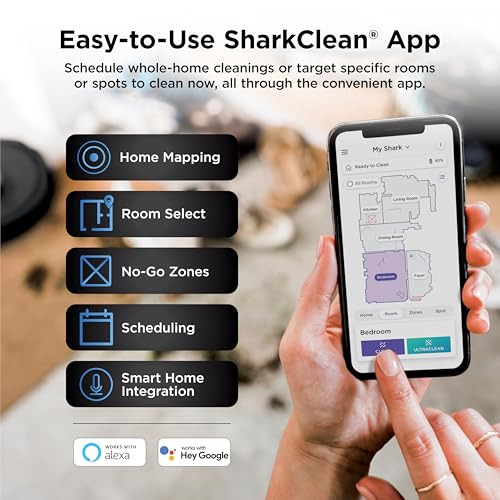 Shark AV2501AE AI Self-Emptying Robot Vacuum with LiDAR Mapping — view 9