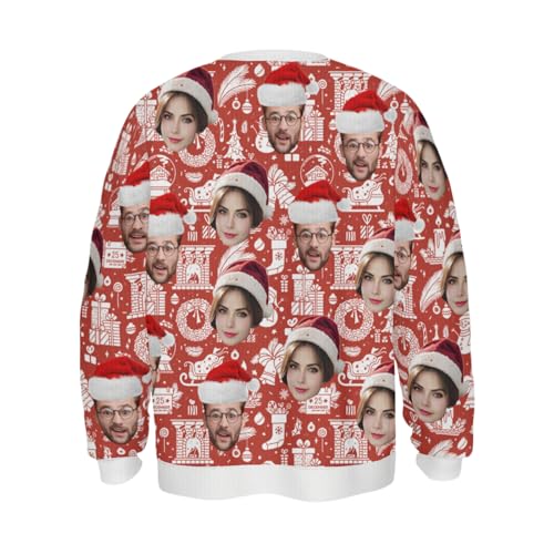 Pull De Noël Personnalisé Avec Photo - Premier Noël Comme Parent - Cadeau Plus