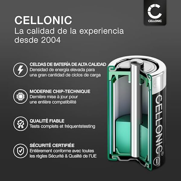 CELLONIC, аккумулятор для колонок, совместимый с Logitech UE Boom 2, Ultimate Ears Boom 2 (3400 мАч, 3,7 В) Сменный аккумулятор 00798-601-8207