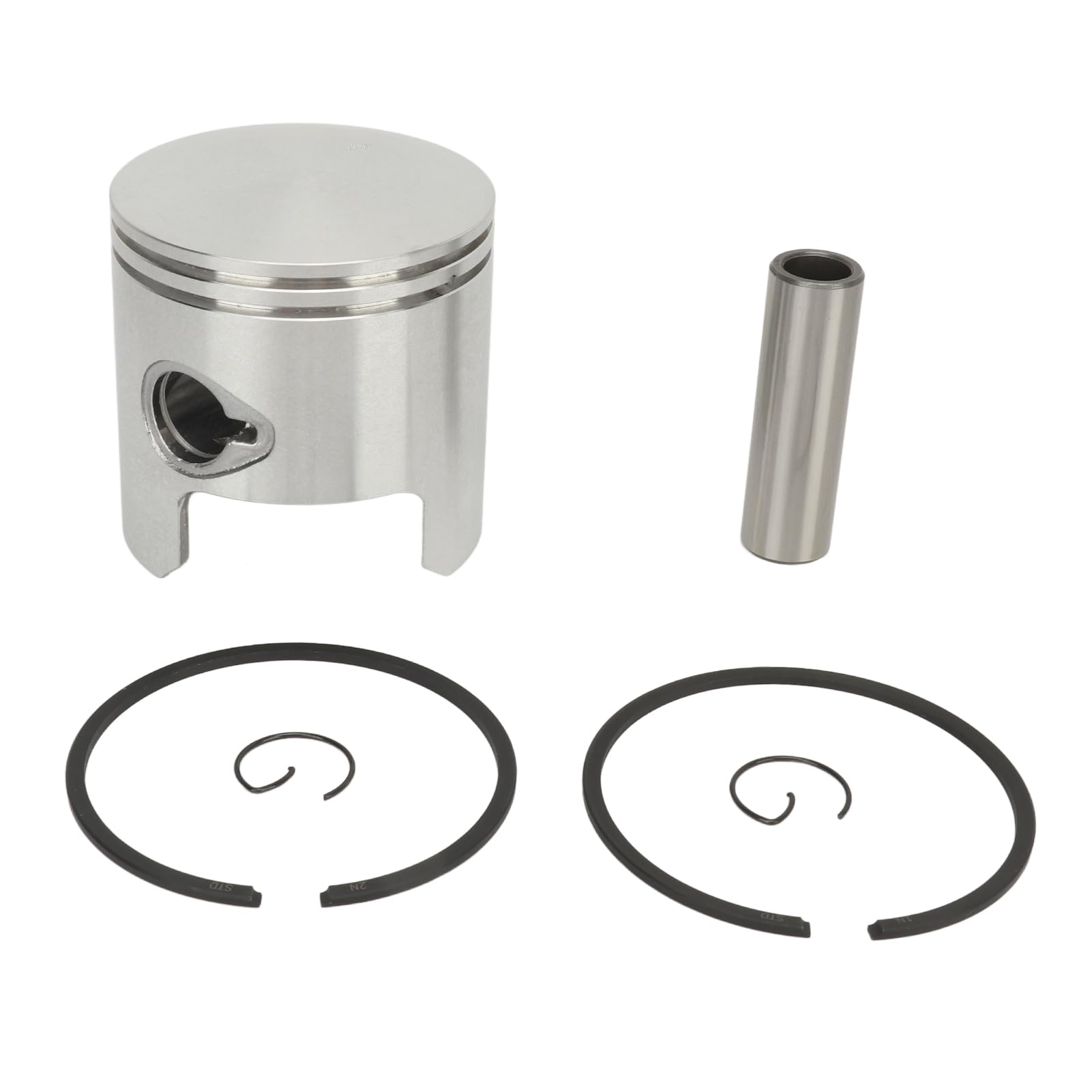 aqxreight Pistone Marino, Kit Pistone 3C8 00001 Set Pistone e Fasce Elastiche da 0,68 Mm per Motori Fuoribordo M40D M50D M40D2 M50D2 a 2 Tempi e 3 Cilindri