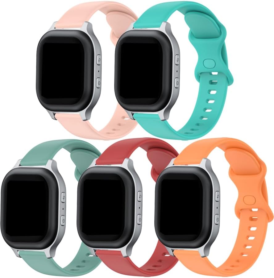 Chofit Colorful Silicone Bands Compatible with AT&T amiGo Jr Watch, COSMO JrTrack 4 3 2 2se 1 Smart Watch,Adjustable Wristbands Strap